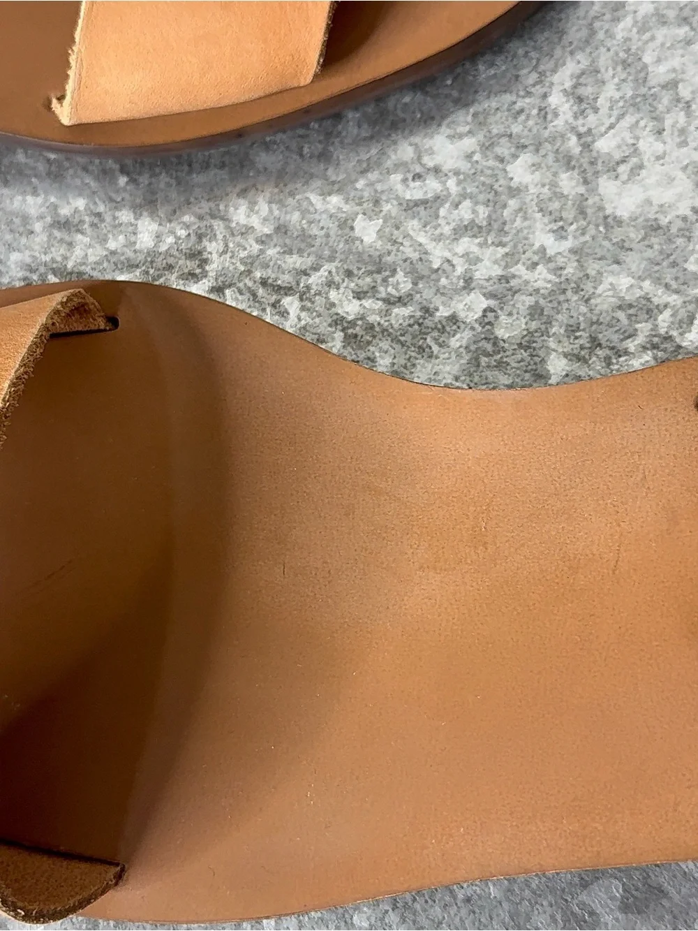 Madewell Leather Black and tan Ankle Strap Sandal size 8